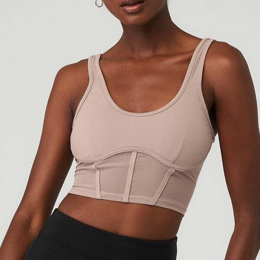 Alo Yoga Airbrush Mesh Corset Tank